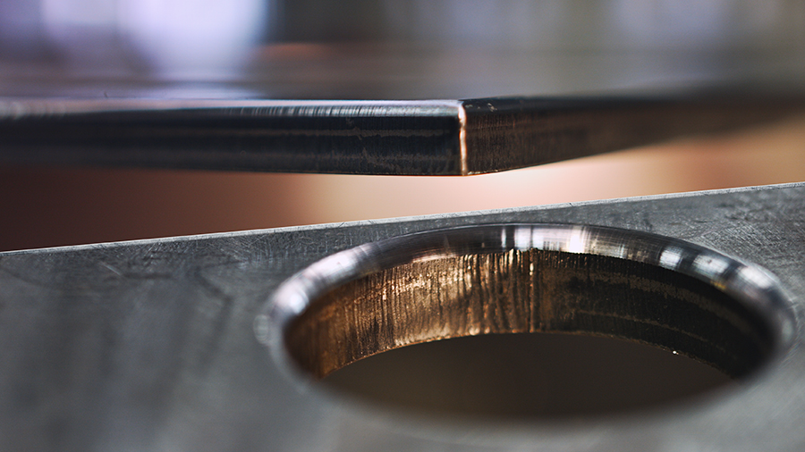 Sheet metal edge rounding-Kentucky Contract Manufacturing Technicians